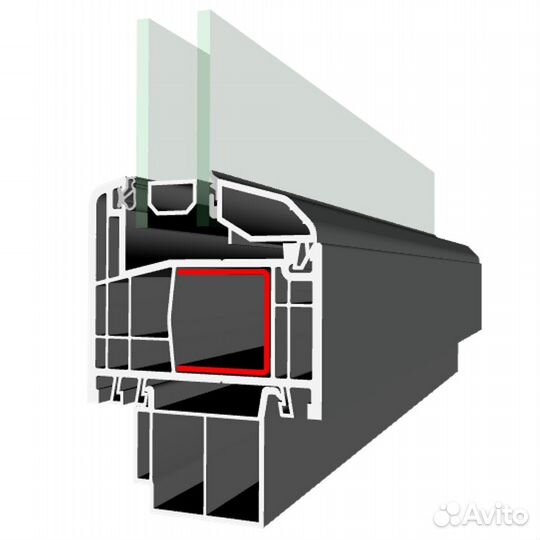 Окно пластиковое 1380х1380 глухое новое