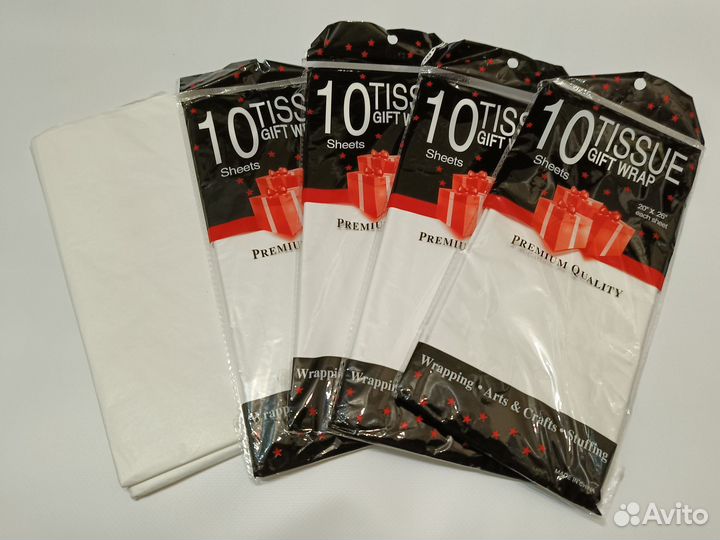 Бумага тишью белая