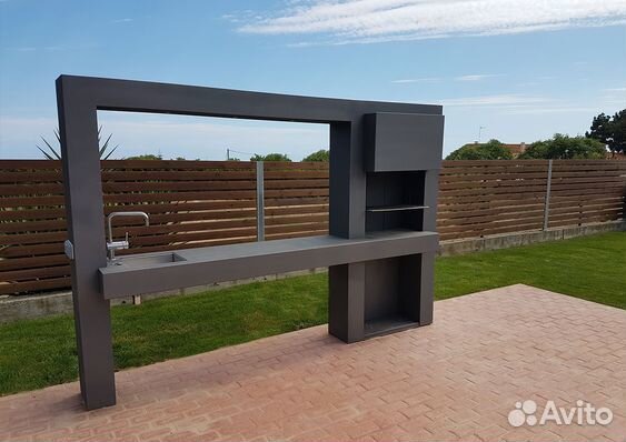 Мангал в стиле лофт