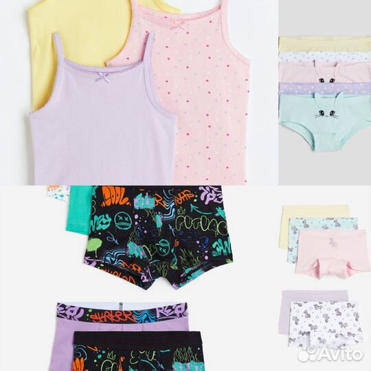 Трусы детские и майки H&M