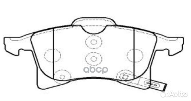 Колодки тормозные перед opel astra G/H/corsa C
