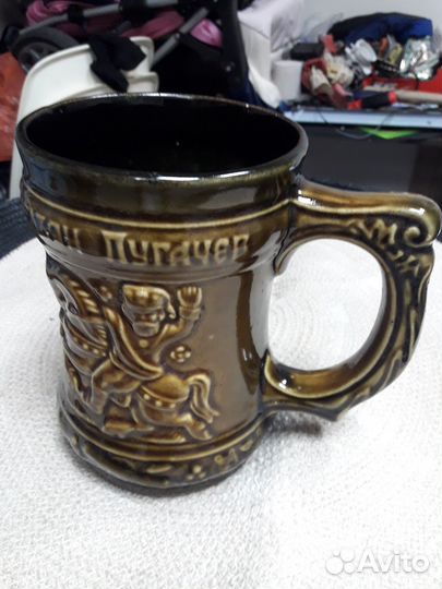 Сувенирная пивная керамическая кружка (1.5 л)