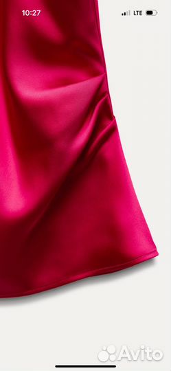 Атласный топ Zara