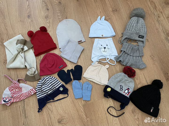 Шапки варежки с рождения