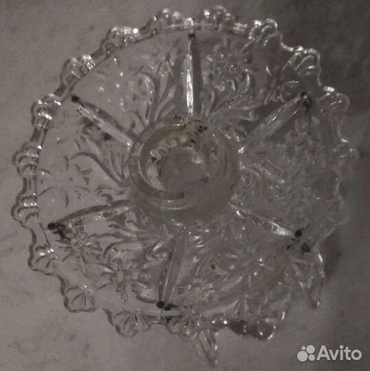 Подсвечник хрустальный Чехословакия