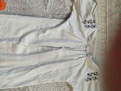 Брянская старинная рубаха из домоткани,Продана