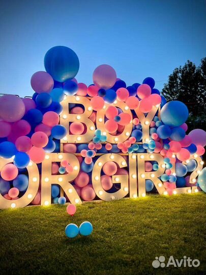 Фотозона на гендер пати под ключ