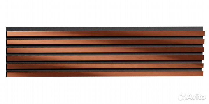 Комплект акустических панелей Cosca Decor Эмираты Красная медь, 3000x300x19мм Коричневый