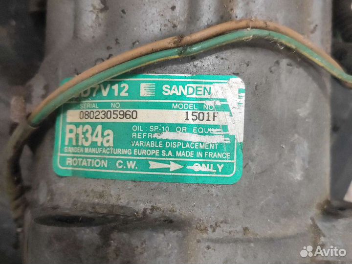 Компрессор кондиционера Peugeot 206