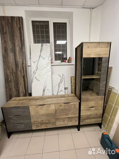 Гостиная под тв, лофт стиль, в наличии