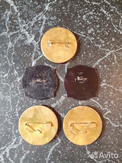 Значки СССР. Комплект 5 штук. Корабли