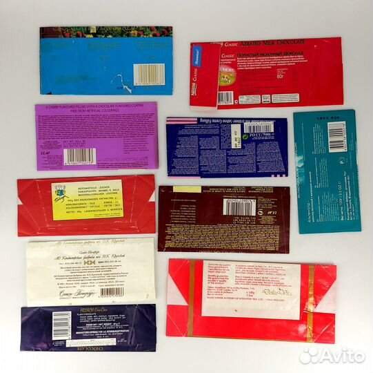 Обертка Фантик Этикетка шоколада 90х годов