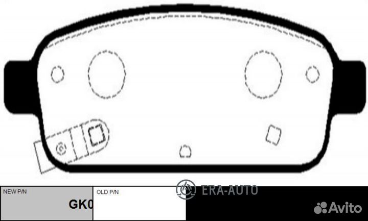 CTR GK0450 Колодки торм.зад. (старый арт. ckkd-22)