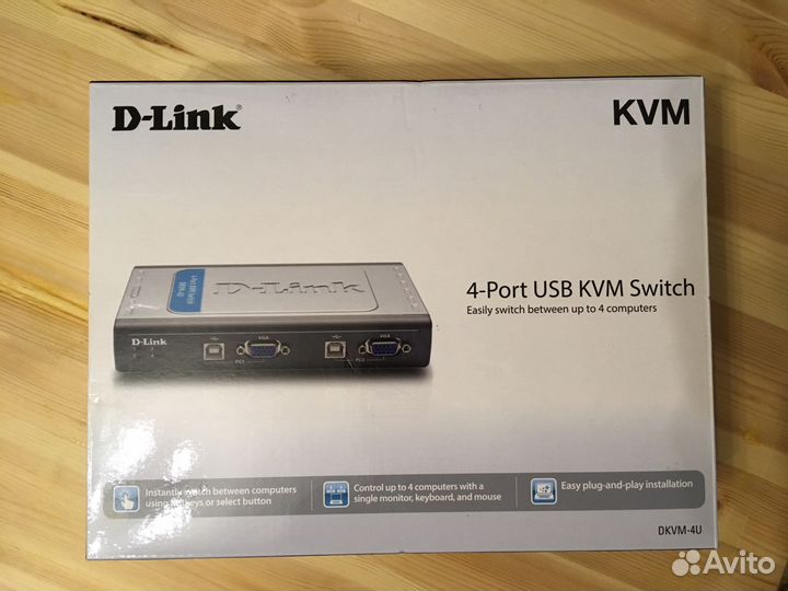 Продаю KVM переключатель D-Link dkvm-4U