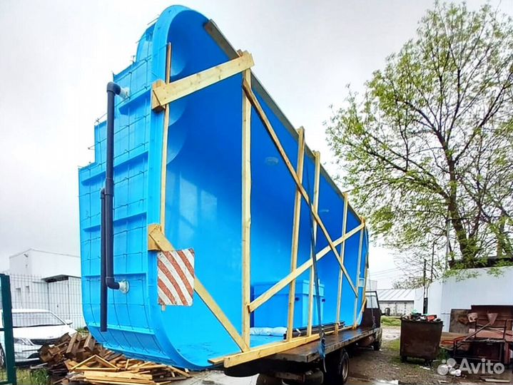 Бассейн 8x3 пластиковый