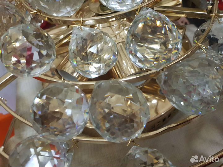 Люстра хрустальная чехословакия