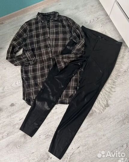 Кожанные легинсы