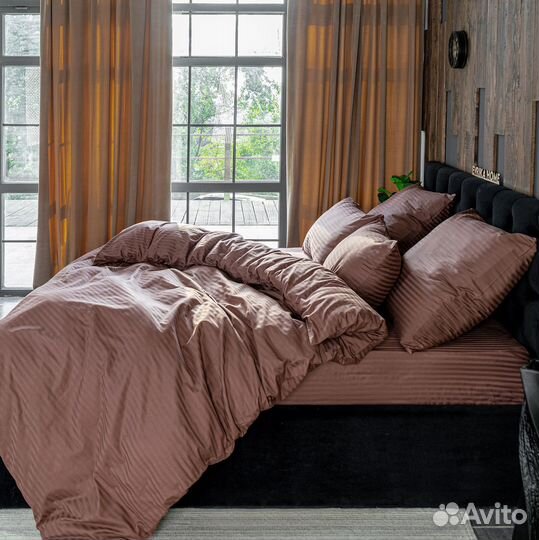 Постельное белье как в отелях 5 звезд Софи Шоколад