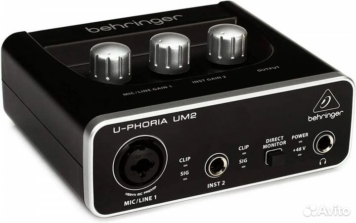 Внешняя звуковая карта behringer UM2