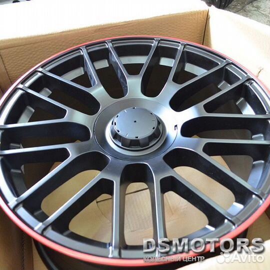 Диски SL519 8/18 5x112 ET35 d66.6 matte black RED