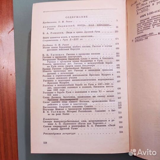 От Корсуня до Калки. История Отечества в романах