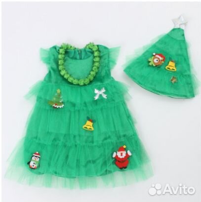 Светящийся Новогодний костюм Ёлочка, Батик Р104