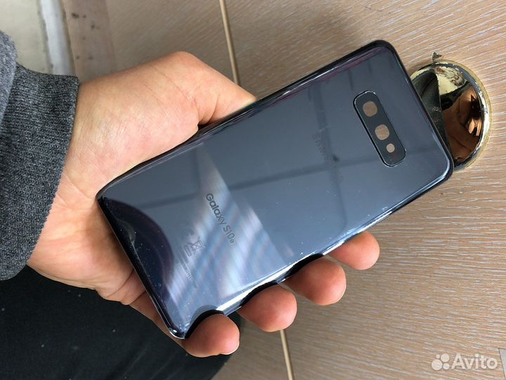 Крышка samsung s10e черная ориг настоящая