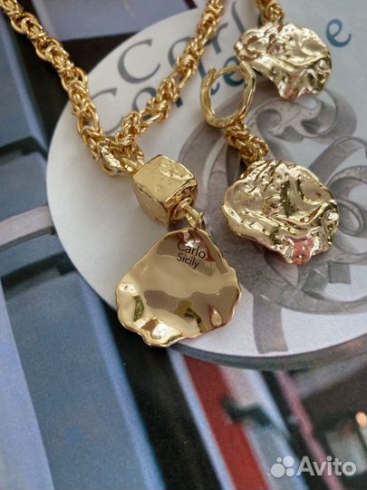 Бижулктия италия CarloCorleone 18 k комплект