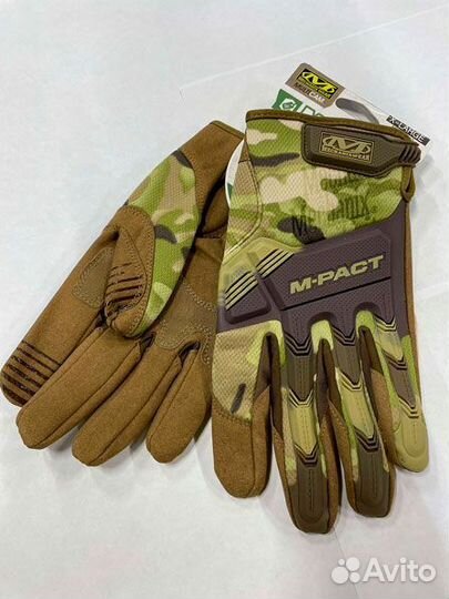 Тактические перчатки M-Pact Mechanix, олива