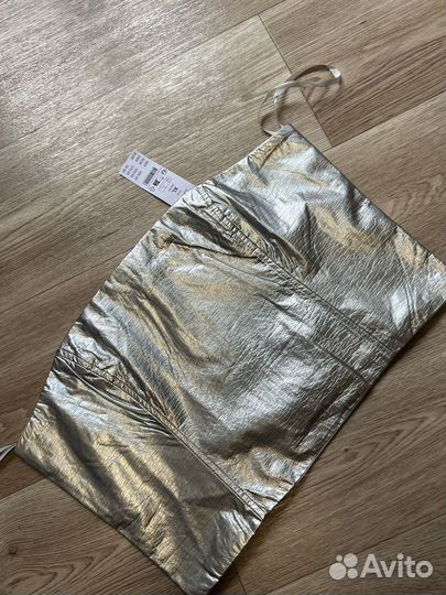 Топ бандо кожа серебро