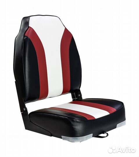 Кресло складное Rainbow цв. черный/красный/белый