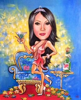 Шаржи по фото, картины