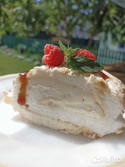 Меренговый рулет, безе