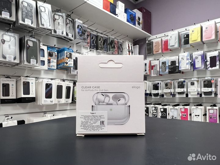 Чехол Elago для AirPods Pro 2 Clear case Transpare