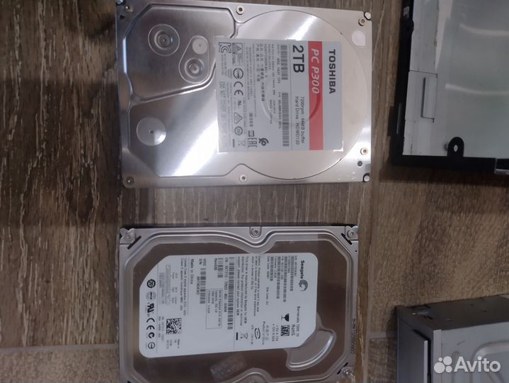 На ремонт HDD SATA 2 TB, 250 gb, ide 40 gb,dvd rw