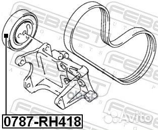 Ролик натяжной 0787-RH418 Febest