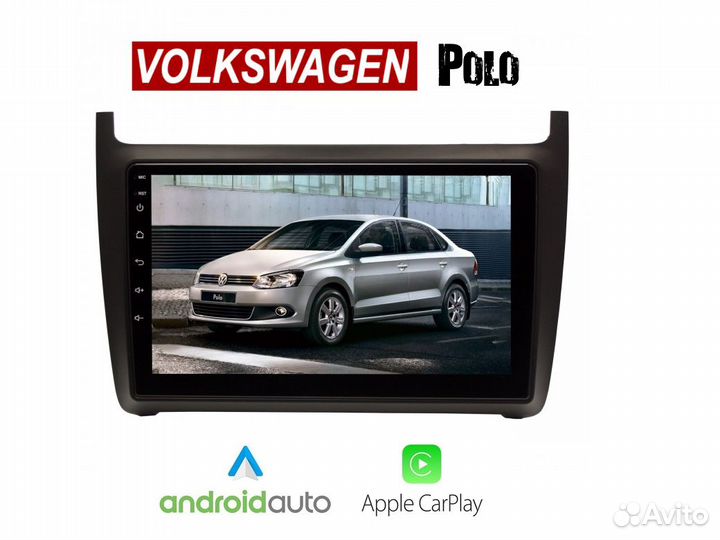 Topway Volkswagen Polo sedan LTE CarPlay 3/32gb