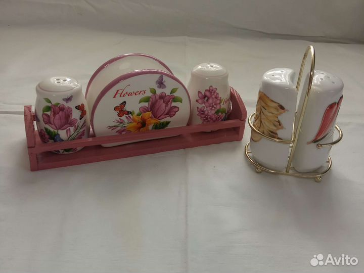 Солонка и перечница фарфор