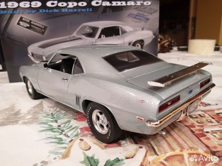 1/18 1969 Camaro Copo Silver Dick Harrell acme
