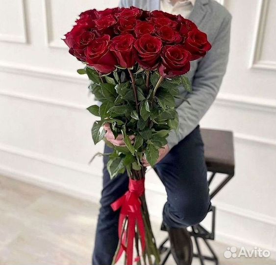 Длинные высокие розы 110 150 160 180 200 см