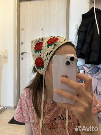 Вязаная косынка летняя