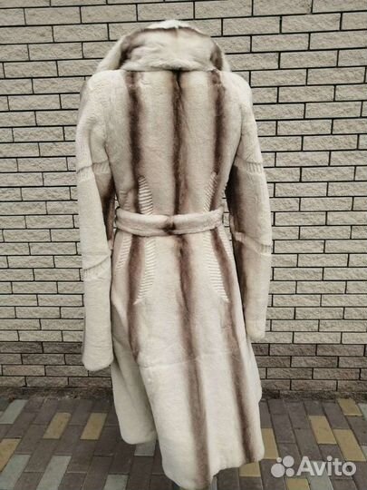 Шуба из стриженного бобра женская