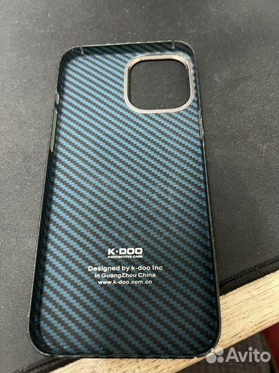 Чехол на iPhone 12 pro max K-doo карбон