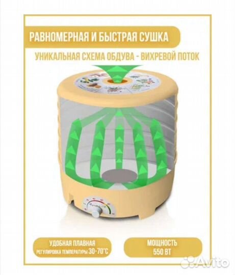 Сушилка для овощей и фруктов Суховей мп