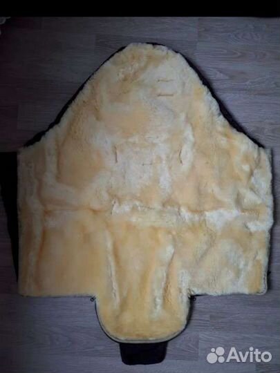 Конверт в коляску, в санки, натуральный мех