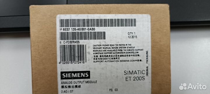 Модуль Siemens 6ES7135-4GB01-0AB0