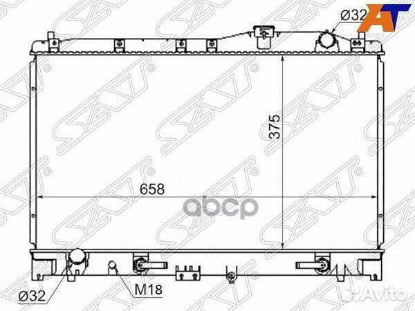 Радиатор Honda Ascot 93-97 / Inspire 95-98 / Ra