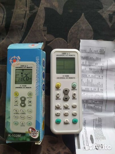 Универсальный пульт для кондиционера