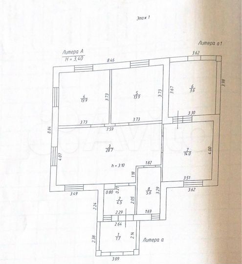 Дом 130 м² на участке 7,5 сот.