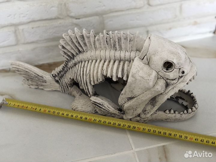 Декорация для аквариума скелет рыбы